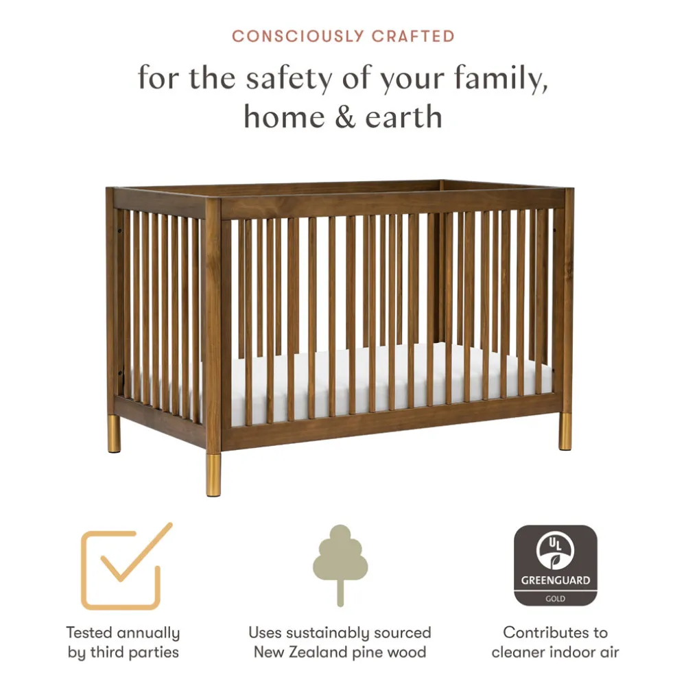 Gelato 4-in-1 Convertible Crib with Toddler Bed Conversion Kit