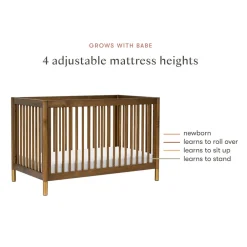 Gelato 4-in-1 Convertible Crib with Toddler Bed Conversion Kit