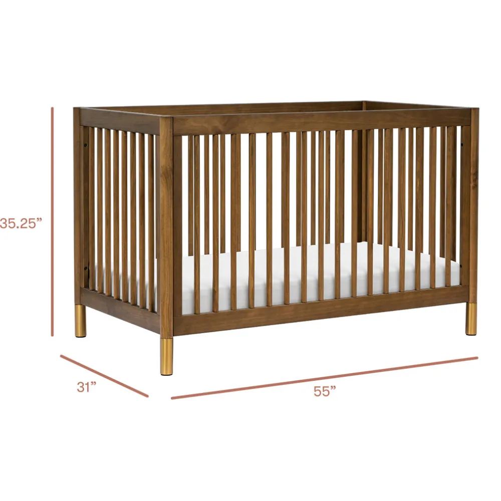 Gelato 4-in-1 Convertible Crib with Toddler Bed Conversion Kit