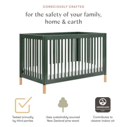 Gelato 4-in-1 Convertible Crib with Toddler Bed Conversion Kit