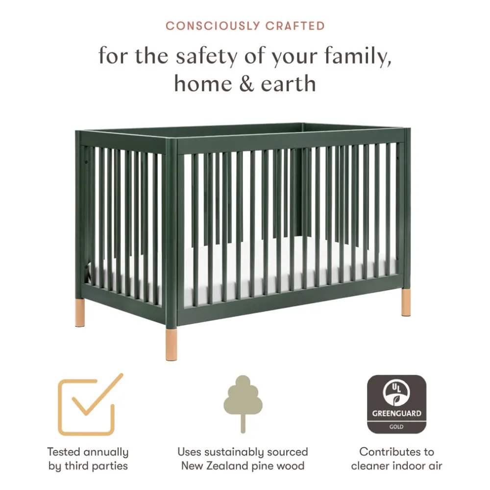 Gelato 4-in-1 Convertible Crib with Toddler Bed Conversion Kit