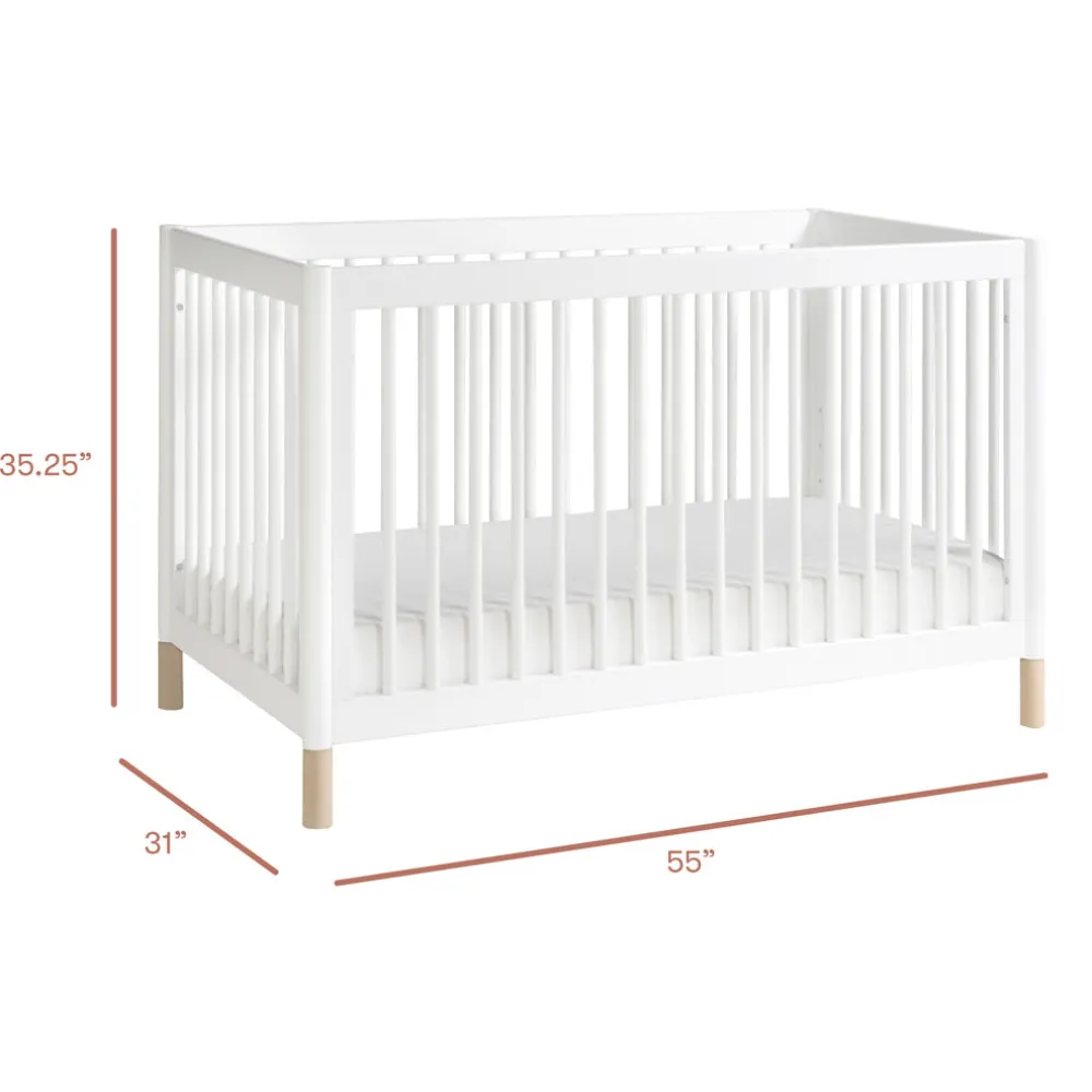 Gelato 4-in-1 Convertible Crib with Toddler Bed Conversion Kit