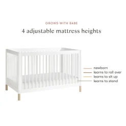 Gelato 4-in-1 Convertible Crib with Toddler Bed Conversion Kit