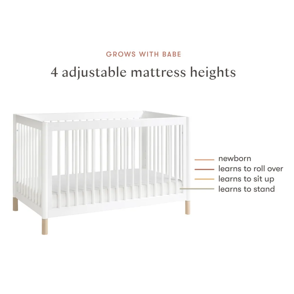 Gelato 4-in-1 Convertible Crib with Toddler Bed Conversion Kit