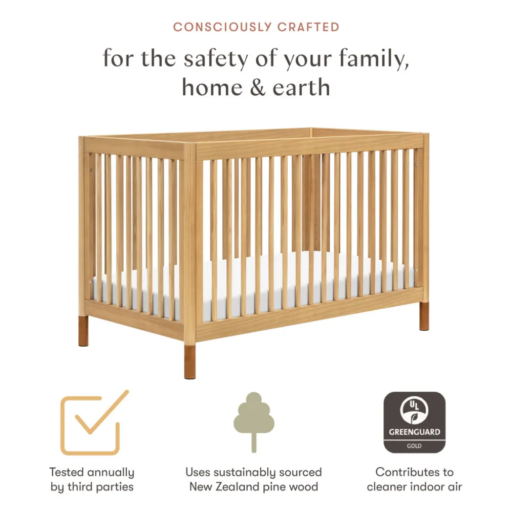 Gelato 4-in-1 Convertible Crib with Toddler Bed Conversion Kit