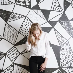 Geometric Shapes Mural