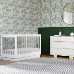 Harlow 3-in-1 Convertible Crib with Toddler Bed Conversion Kit