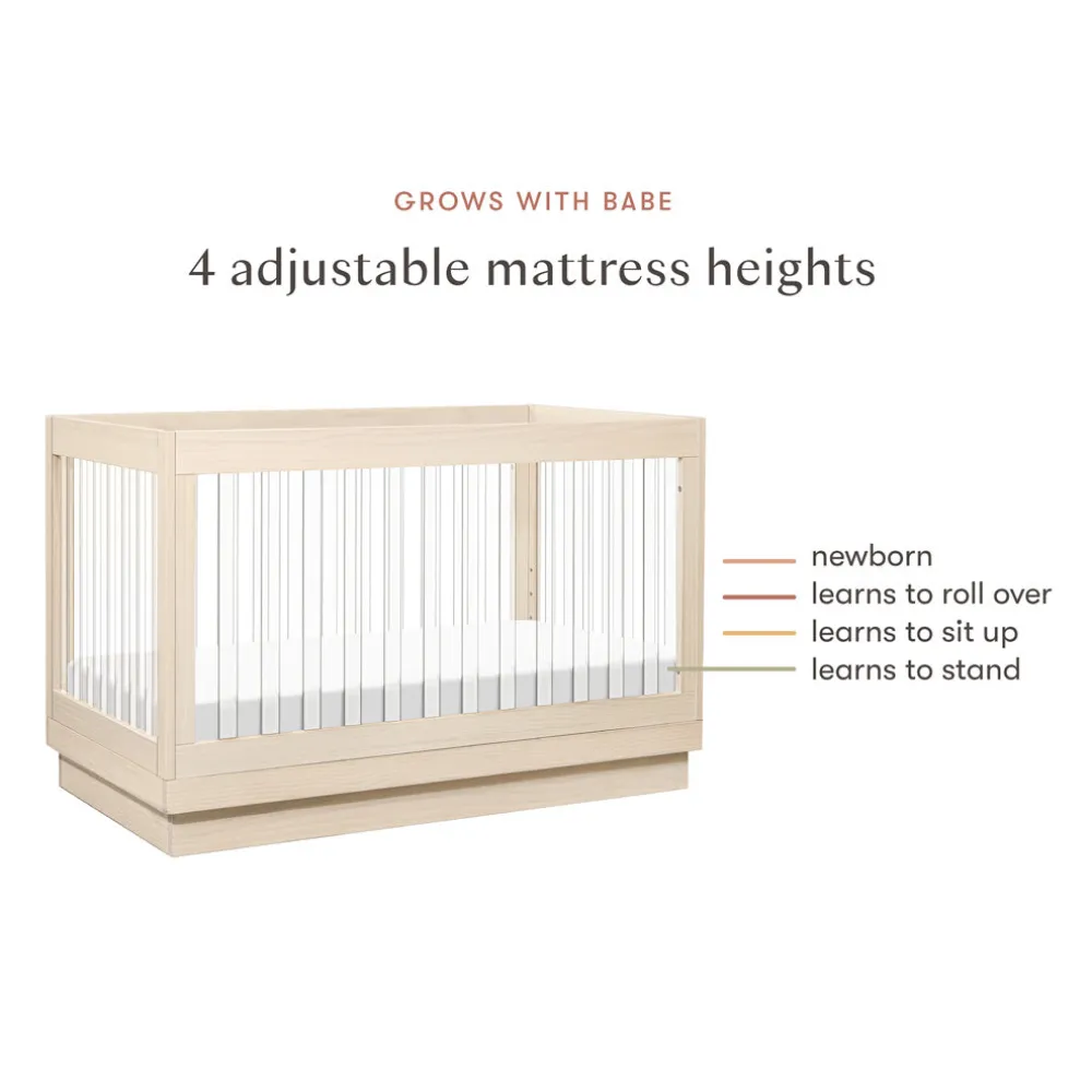 Harlow 3-in-1 Convertible Crib with Toddler Bed Conversion Kit