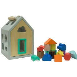 Hip Shape House Wood Sorting Game