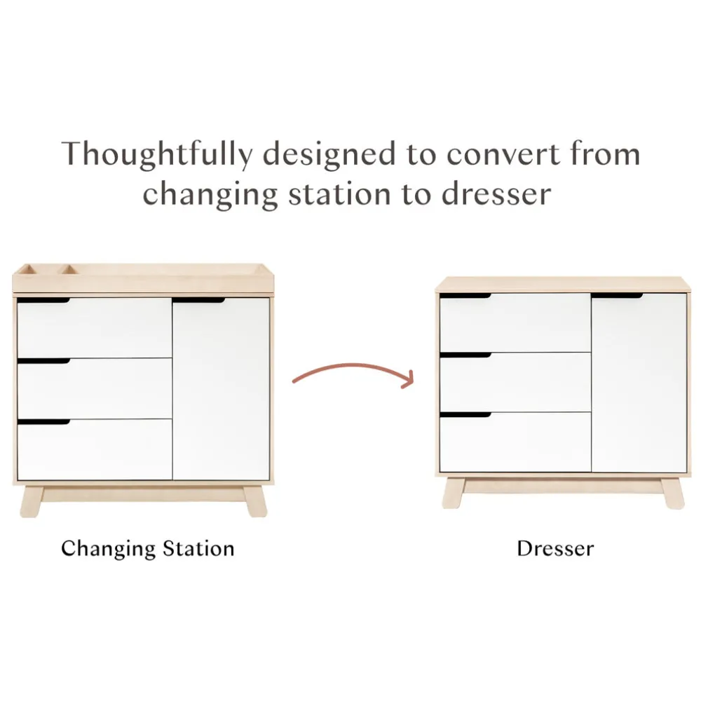 Hudson 3-Drawer Compact Changer Dresser with Removable Changing Tray (40")