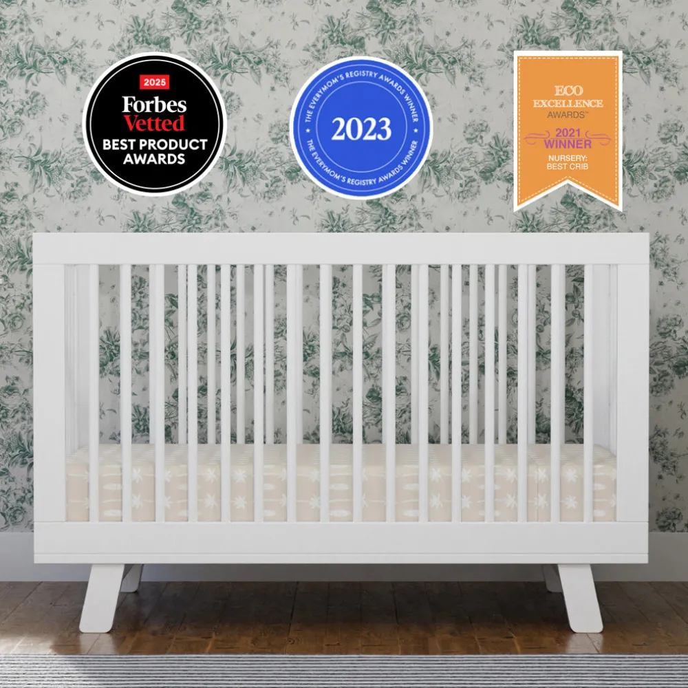 Hudson 3-in-1 Convertible Crib + Toddler Rail