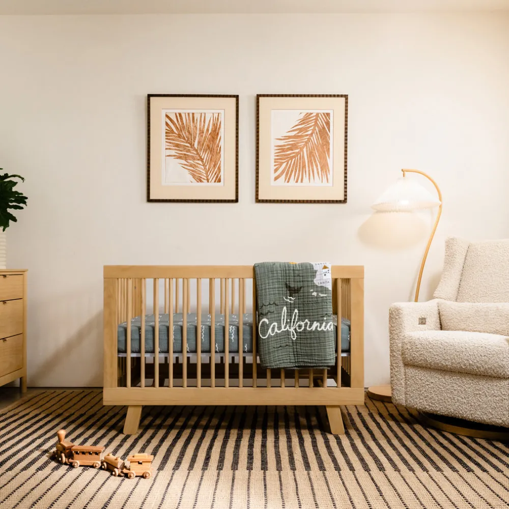 Hudson 3-in-1 Convertible Crib + Toddler Rail