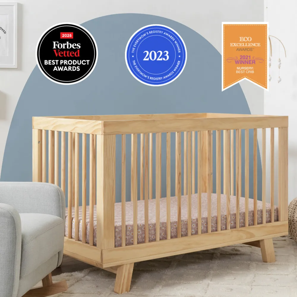 Hudson 3-in-1 Convertible Crib + Toddler Rail