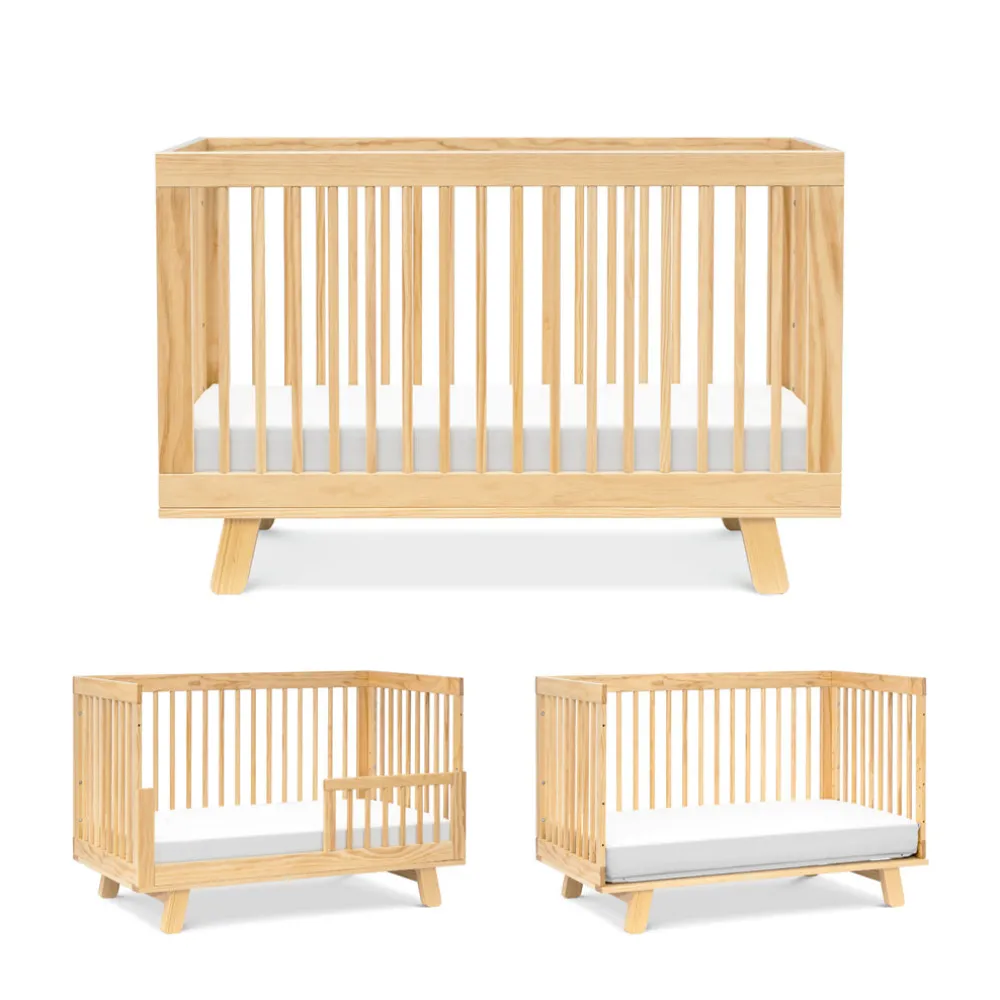 Hudson 3-in-1 Convertible Crib + Toddler Rail