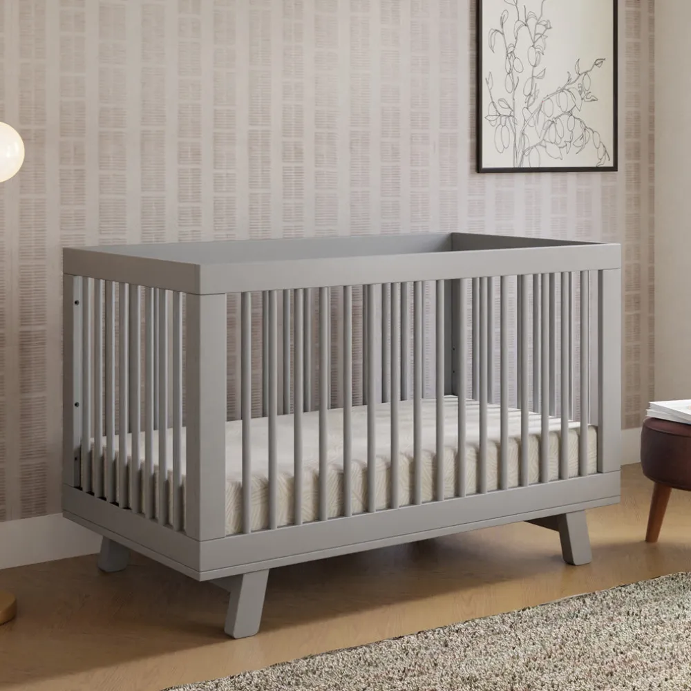 Hudson 3-in-1 Convertible Crib + Toddler Rail