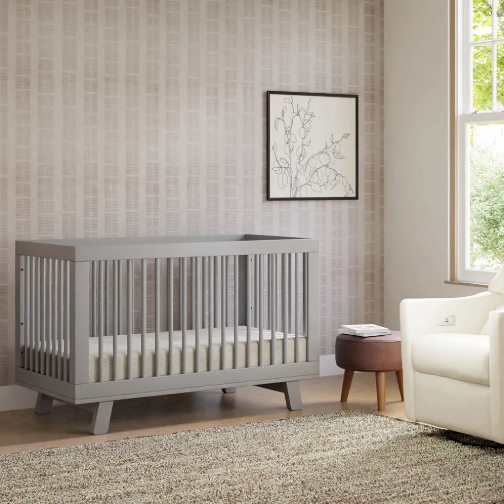 Hudson 3-in-1 Convertible Crib + Toddler Rail