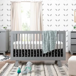 Hudson 3-in-1 Convertible Crib + Toddler Rail