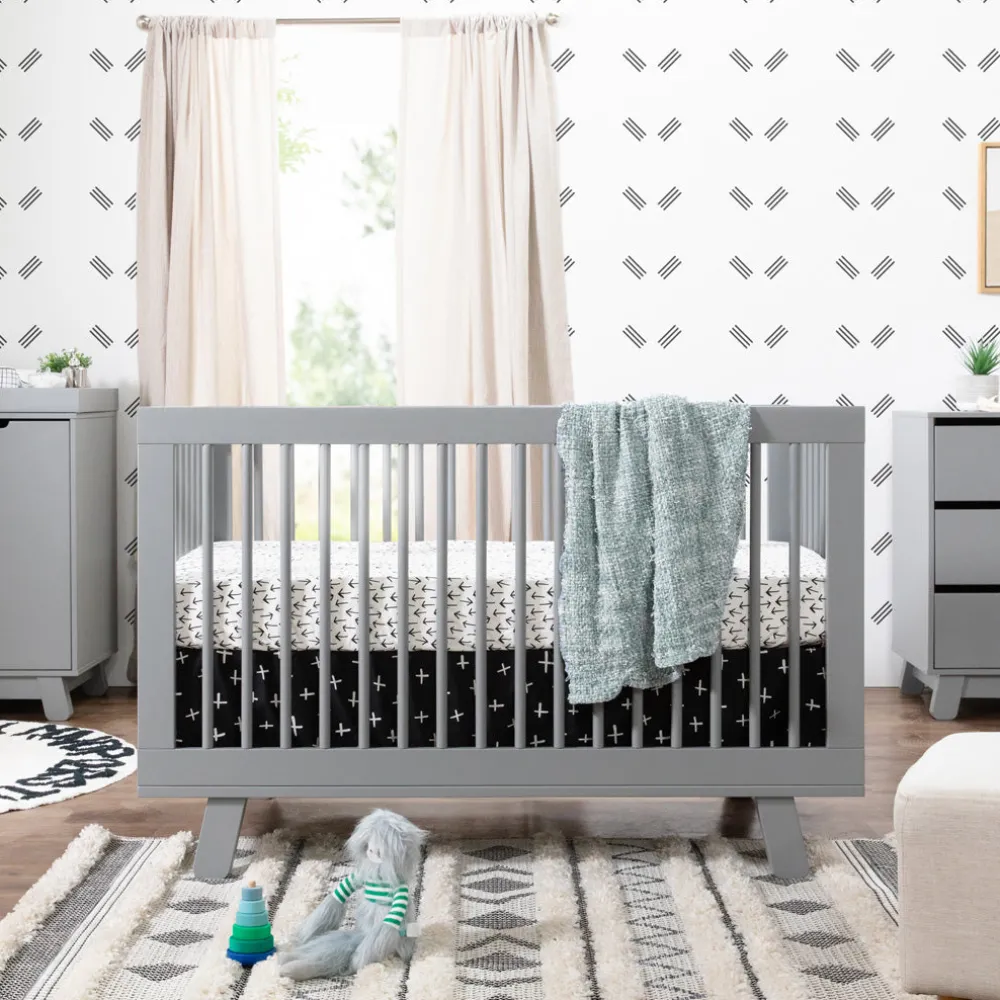 Hudson 3-in-1 Convertible Crib + Toddler Rail