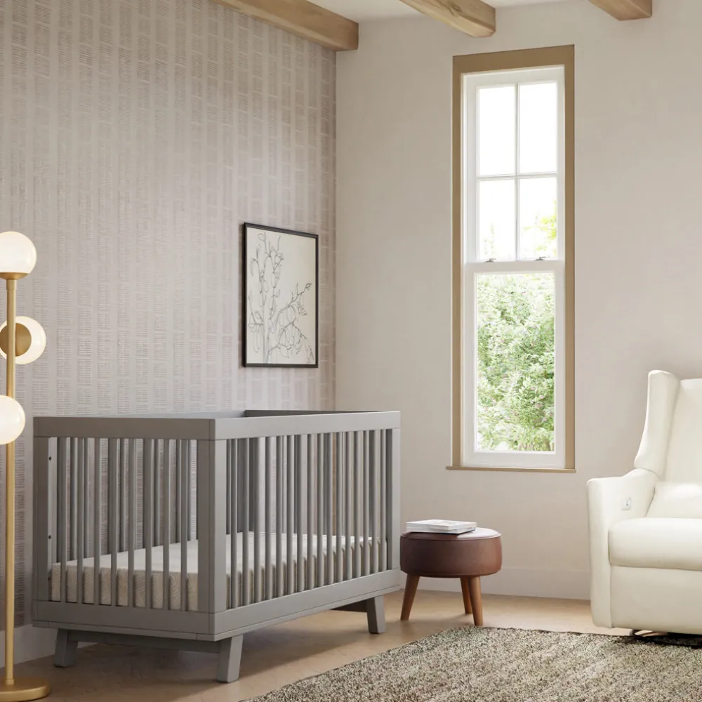 Hudson 3-in-1 Convertible Crib + Toddler Rail