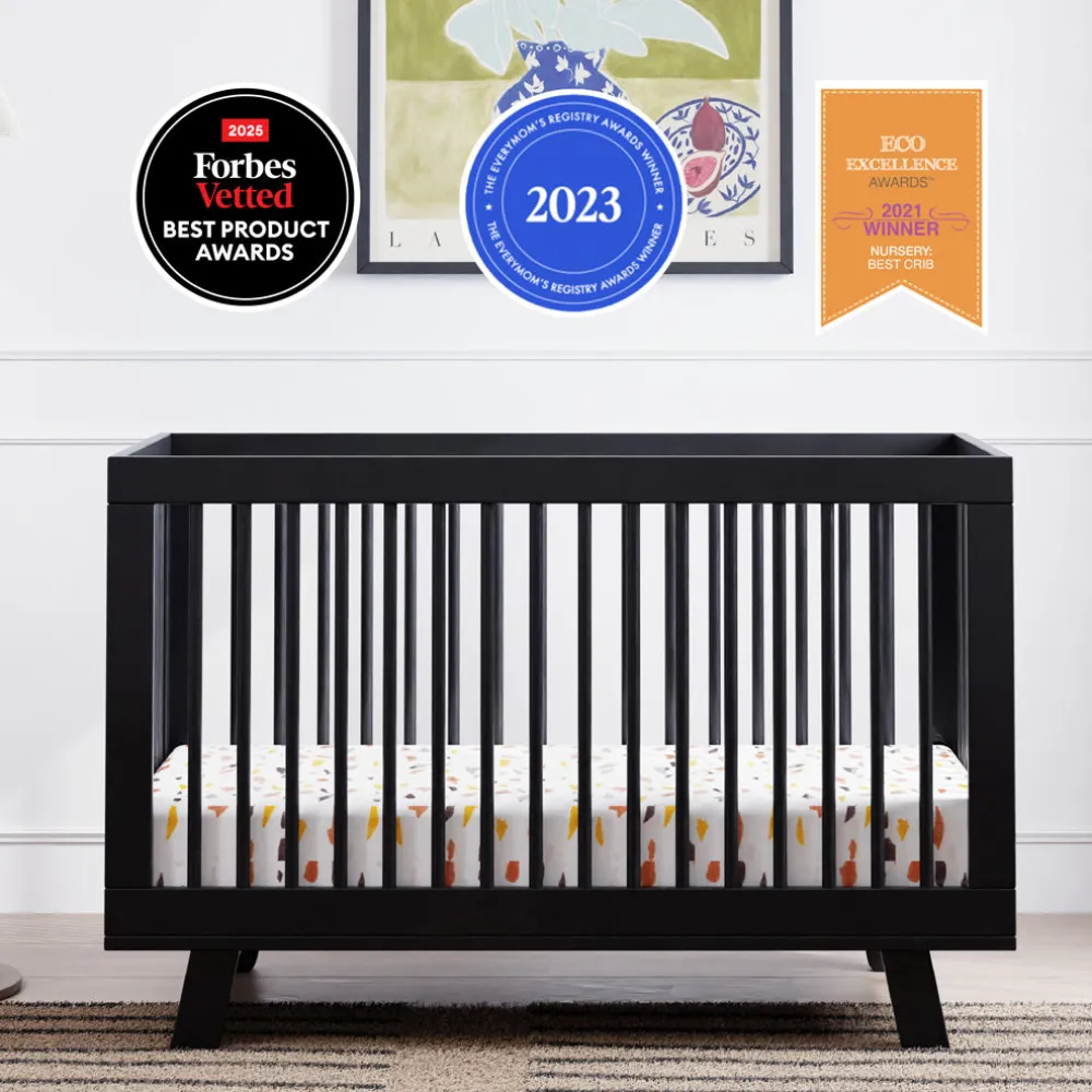 Hudson 3-in-1 Convertible Crib + Toddler Rail