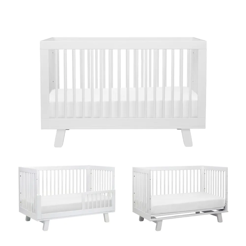 Hudson 3-in-1 Convertible Crib + Toddler Rail
