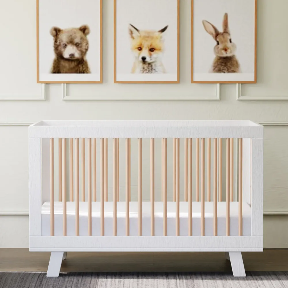 Hudson 3-in-1 Convertible Crib + Toddler Rail