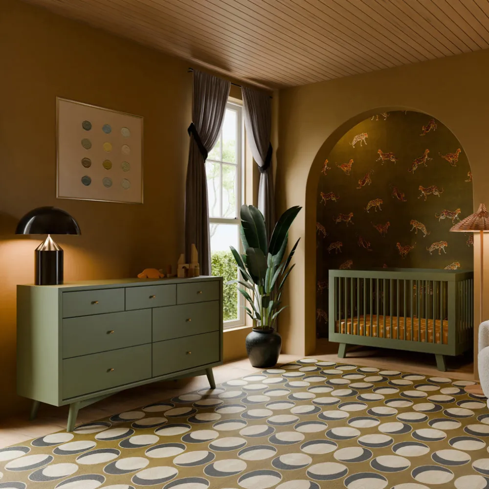 Hudson 3-in-1 Convertible Crib + Toddler Rail