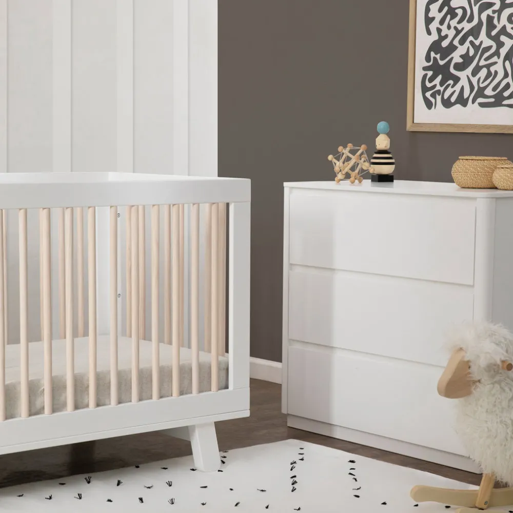 Hudson 3-in-1 Convertible Crib + Toddler Rail