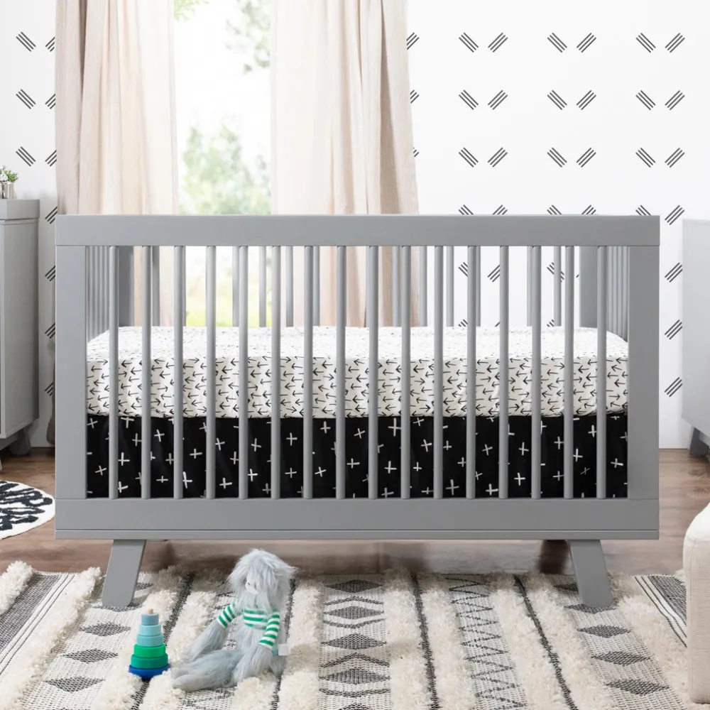 Hudson 3-in-1 Convertible Crib + Toddler Rail