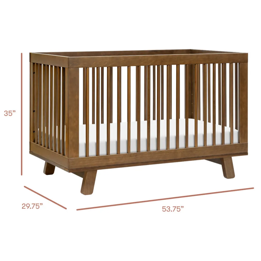 Hudson 3-in-1 Convertible Crib + Toddler Rail