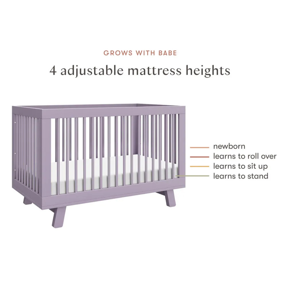 Hudson 3-in-1 Convertible Crib + Toddler Rail