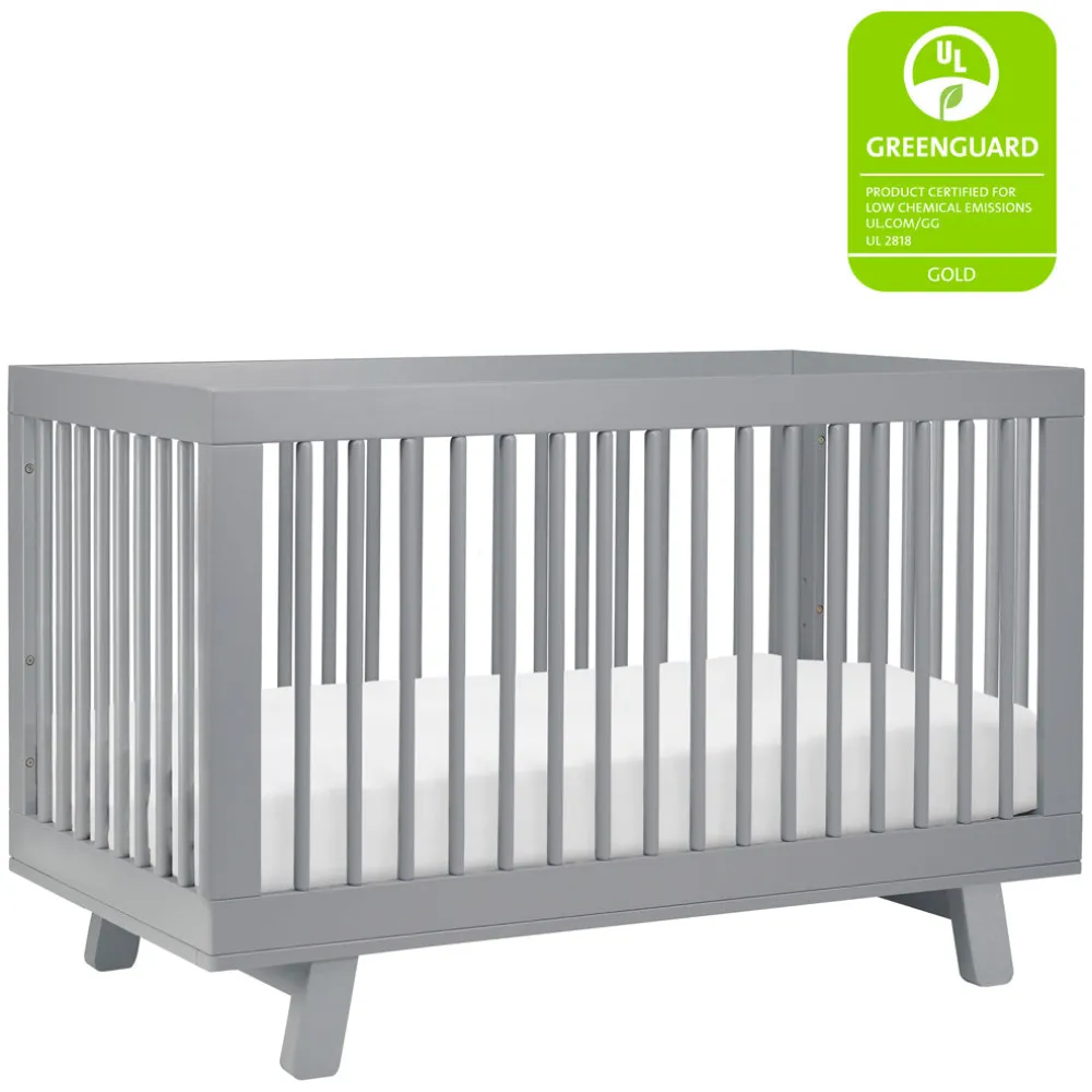 Hudson 3-in-1 Convertible Crib + Toddler Rail