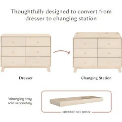 Hudson Modern 6-Drawer Assembled Dresser (48