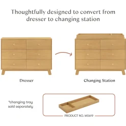 Hudson Modern 6-Drawer Assembled Dresser (48