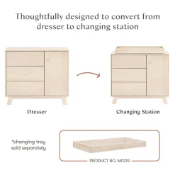 Hudson Modern 3-Drawer Dresser