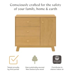 Hudson Modern 3-Drawer Dresser