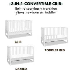 Hunter 3-in-1 Convertible Crib