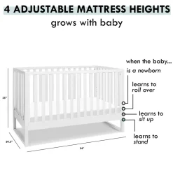 Hunter 3-in-1 Convertible Crib