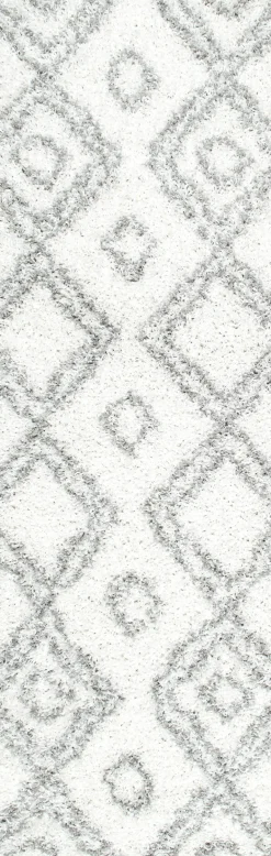 Iola Easy Shag Rug in White
