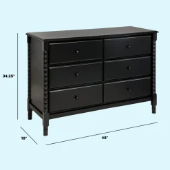 Jenny Lind Spindle 6-Drawer Dresser