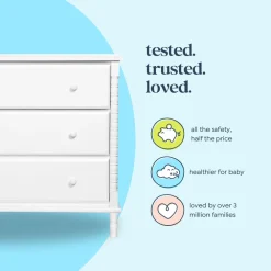 Jenny Lind Spindle 3-Drawer Dresser