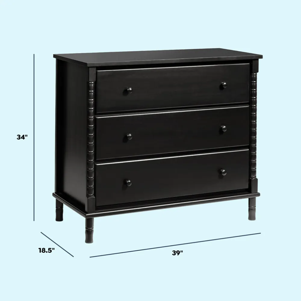 Jenny Lind Spindle 3-Drawer Dresser
