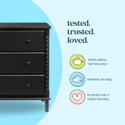 Jenny Lind Spindle 3-Drawer Dresser