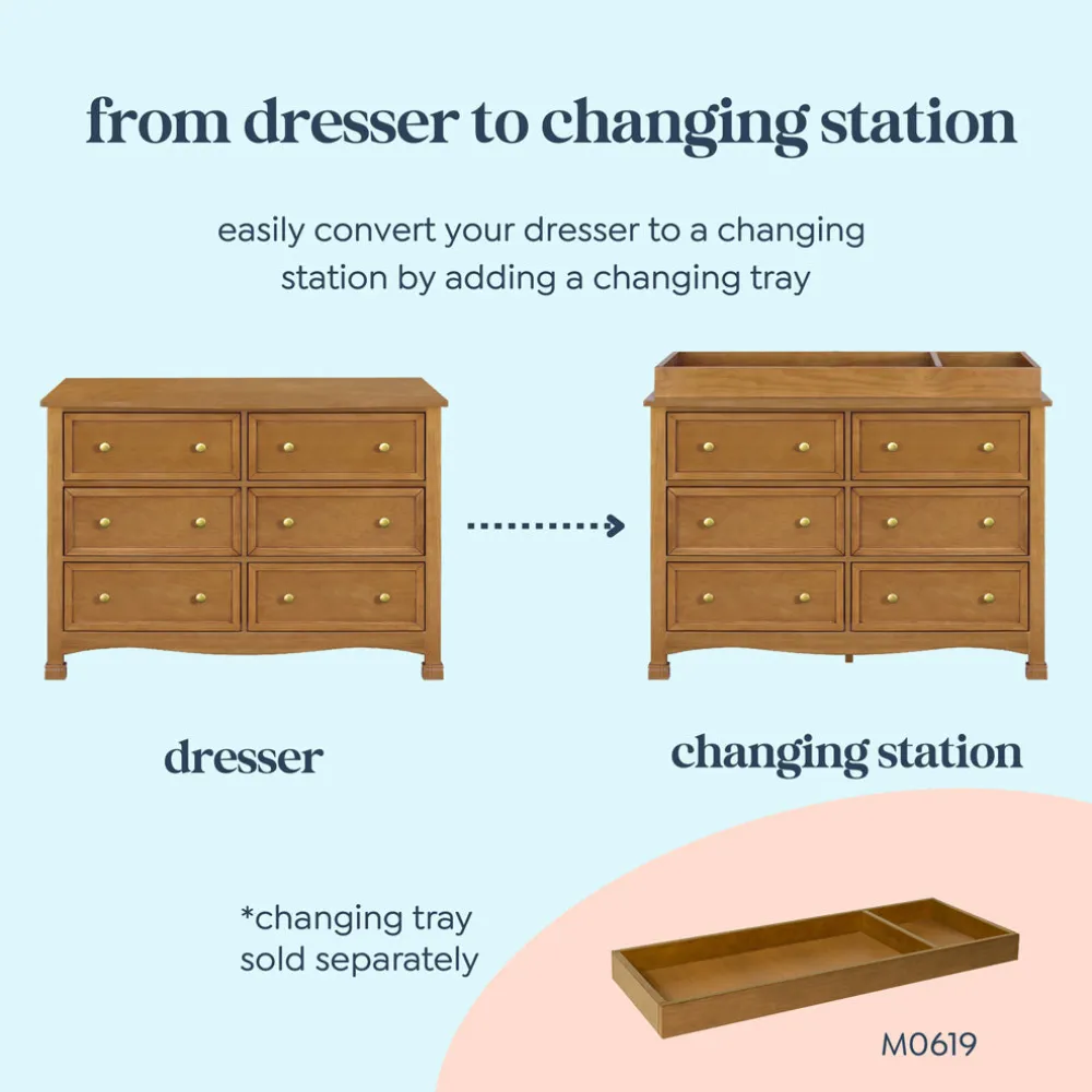 Kalani 6-Drawer Double Wide Dresser