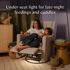Kiwi Deluxe Power Recliner and Swivel Glider with Heat and Massage