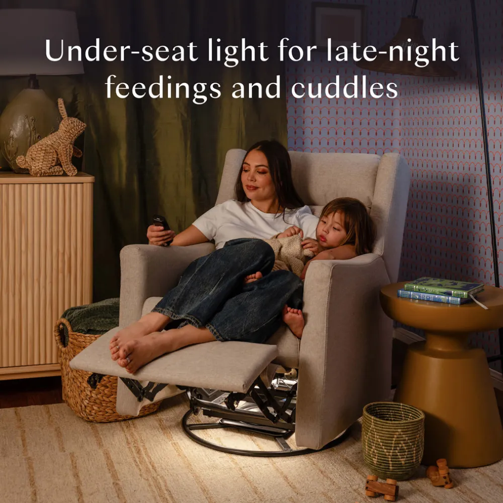 Kiwi Deluxe Power Recliner and Swivel Glider with Heat and Massage