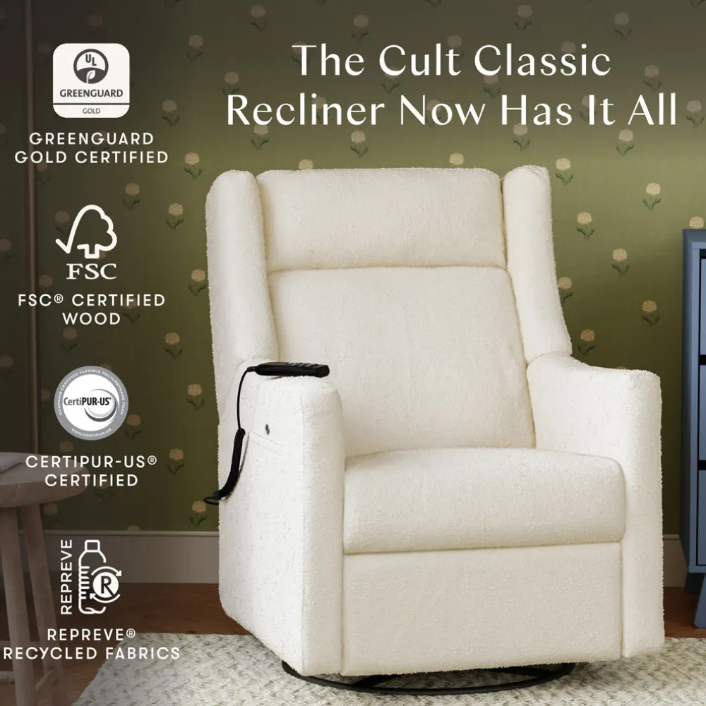 Kiwi Deluxe Power Recliner and Swivel Glider with Heat and Massage