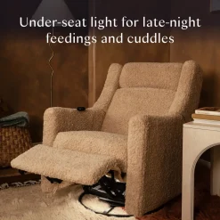 Kiwi Deluxe Power Recliner and Swivel Glider with Heat and Massage