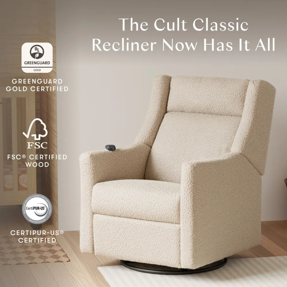 Kiwi Deluxe Power Recliner and Swivel Glider with Heat and Massage