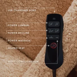 Kiwi Deluxe Power Recliner and Swivel Glider with Heat and Massage